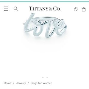 Tiffany & Co. Paloma Picasso graffiti love ring